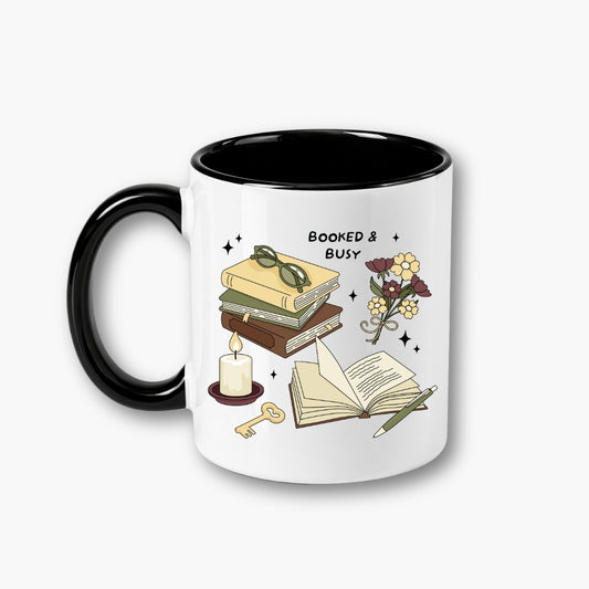 Tazza in ceramica 300 ml - Booked & Busy