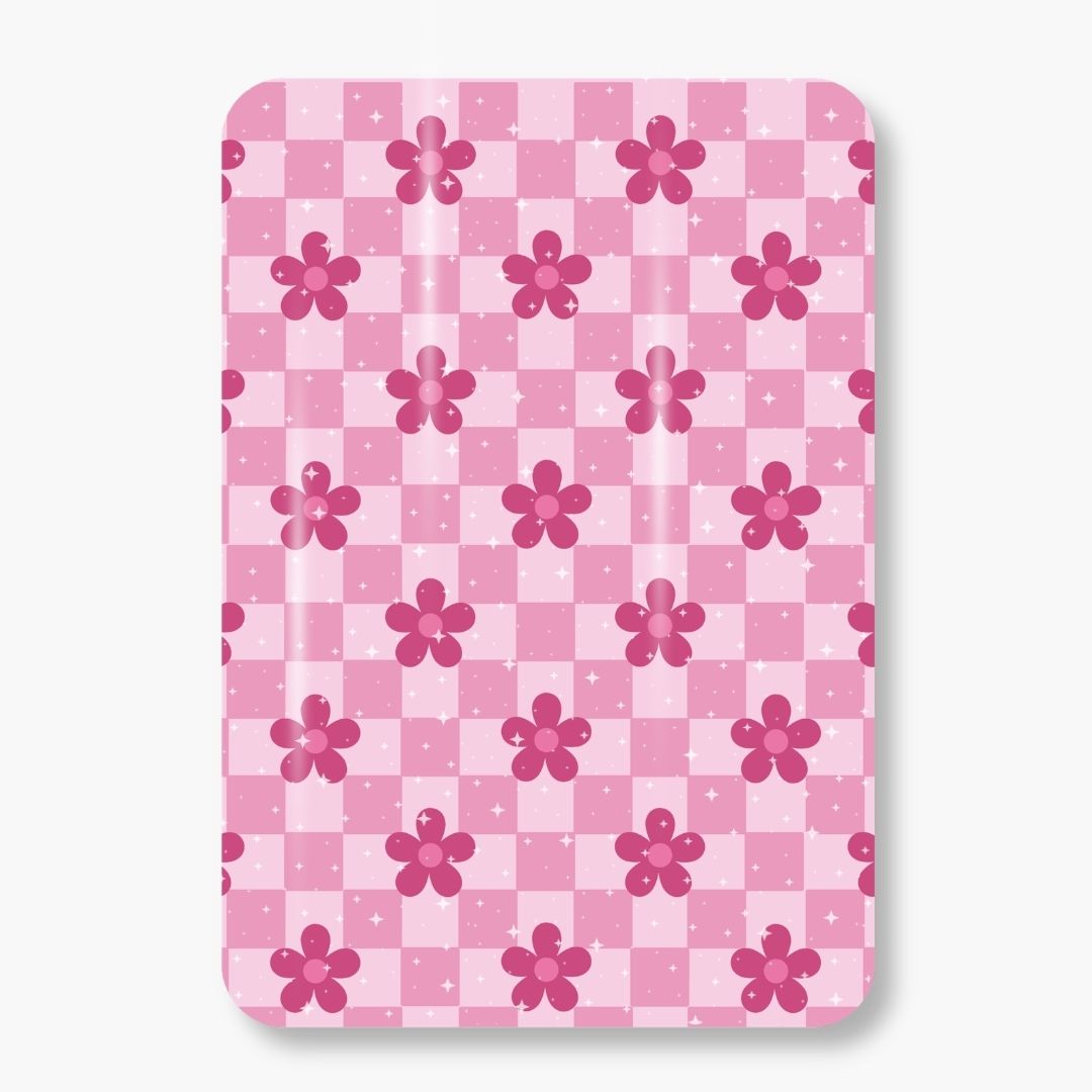 Inserto per E-Reader- Pink Flower Chess