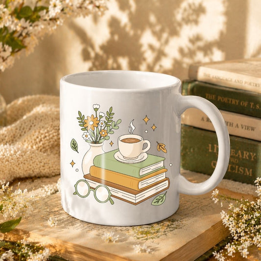 Tazza in ceramica 300 ml - Coffee Books - NEW