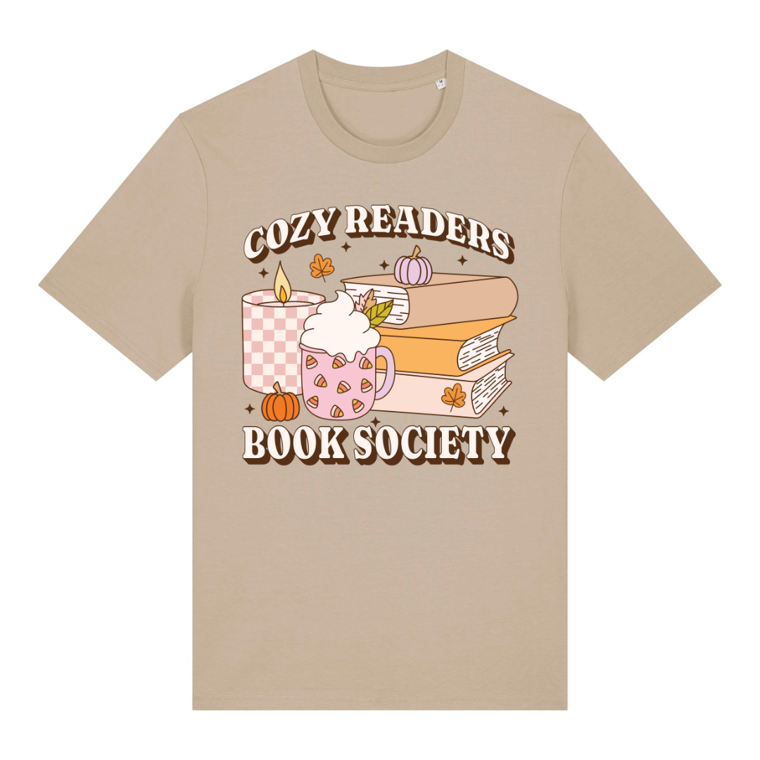 Cozy Reader Book Society T-Shirt