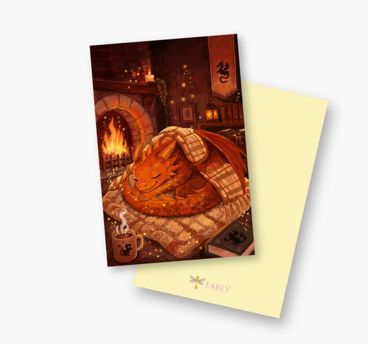 Cartolina The Dragon and The Fireplace