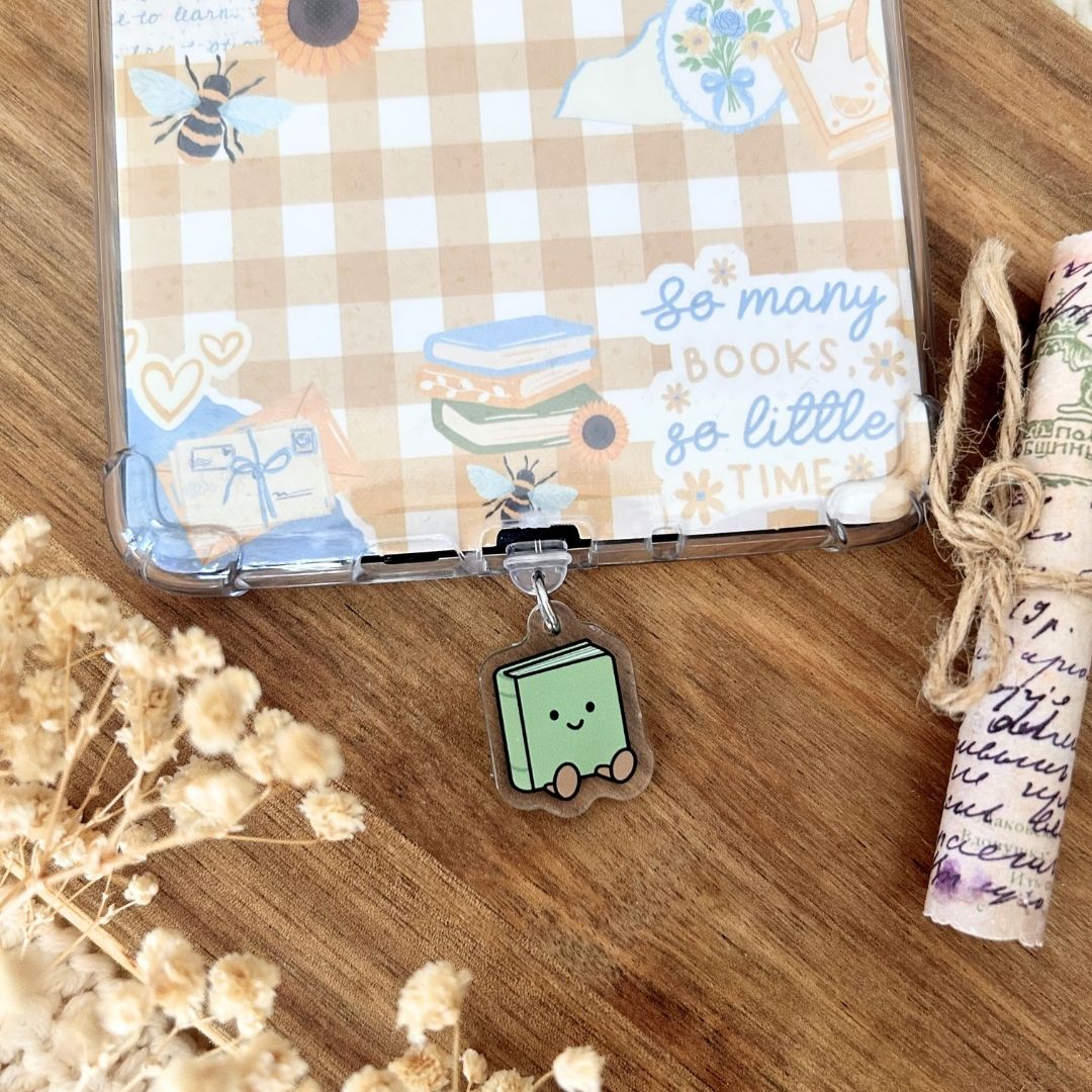 Dust Charm per E-reader/ Smartphone - Cute Book