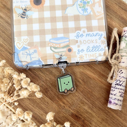 Dust Charm per E-reader/ Smartphone - Cute Book