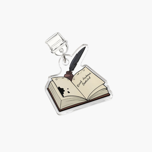 Dust Charm per E-reader/ Smartphone - Dark Academia Book