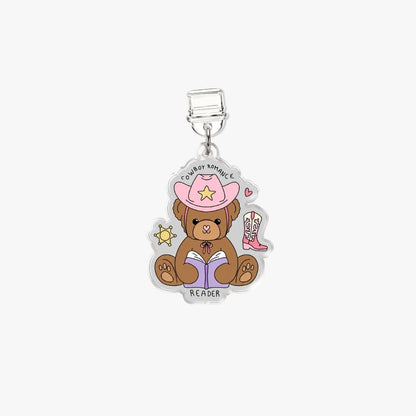 Dust Charm per E-reader/ Smartphone - Cowboy Bear