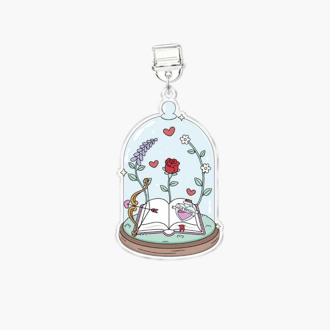 Dust Charm per E-reader/ Smartphone - Rose Glass
