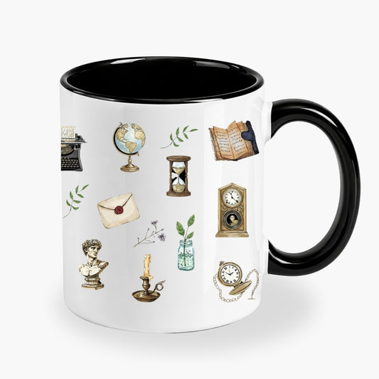 Tazzina Espresso con piattino Incluso, in Ceramica #Lettera L Tazzina Espresso con piattino Incluso, in Ceramica #Lettera L