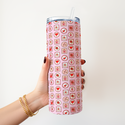 Tumbler 600 ml - Romance Stamps