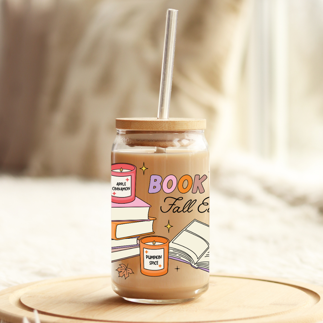 Glass Cup 500 ml - Book Girls Fall Edition