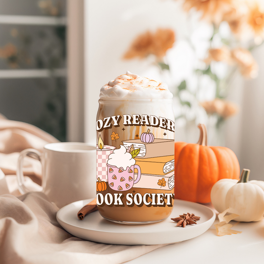 Glass Cup 500 ml - Cozy Readers Book Society