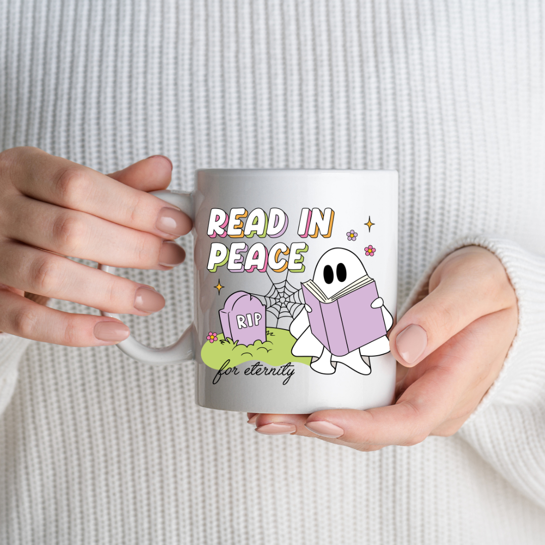Ceramic mug 300 ml - Read in Peace For Eternity