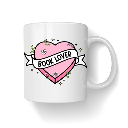 Ceramic Mug 300ml - Book Lover Heart