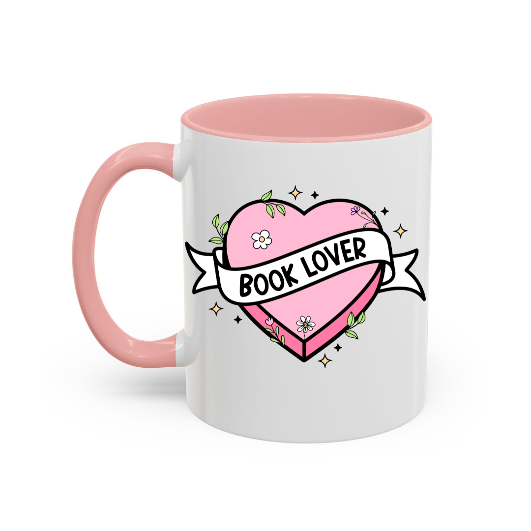 Ceramic Mug 300ml - Book Lover Heart