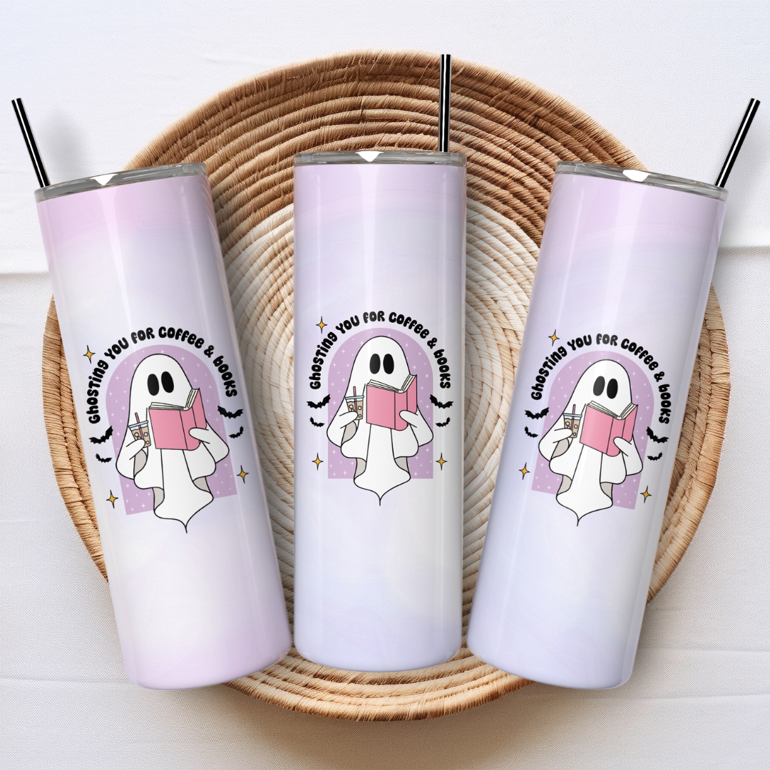 Tumbler 600 ml - Ghosting You for Coffee &amp; Books