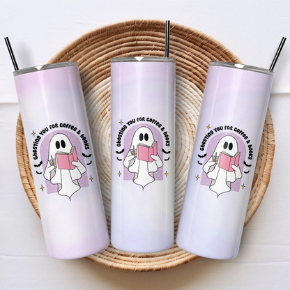 Tumbler 600 ml - Ghosting You for Coffee &amp; Books