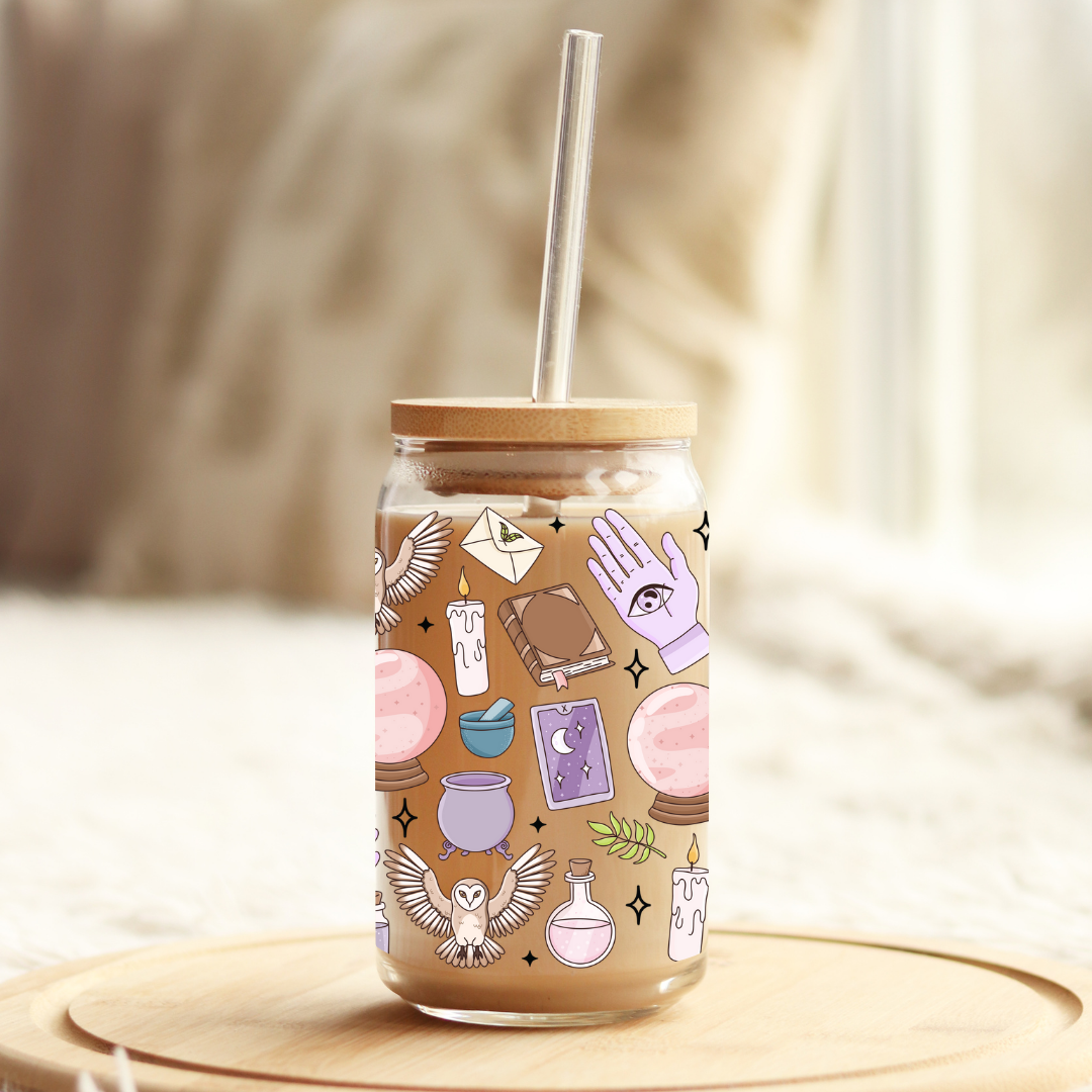 Glass Cup 500 ml - Witchy Witchy