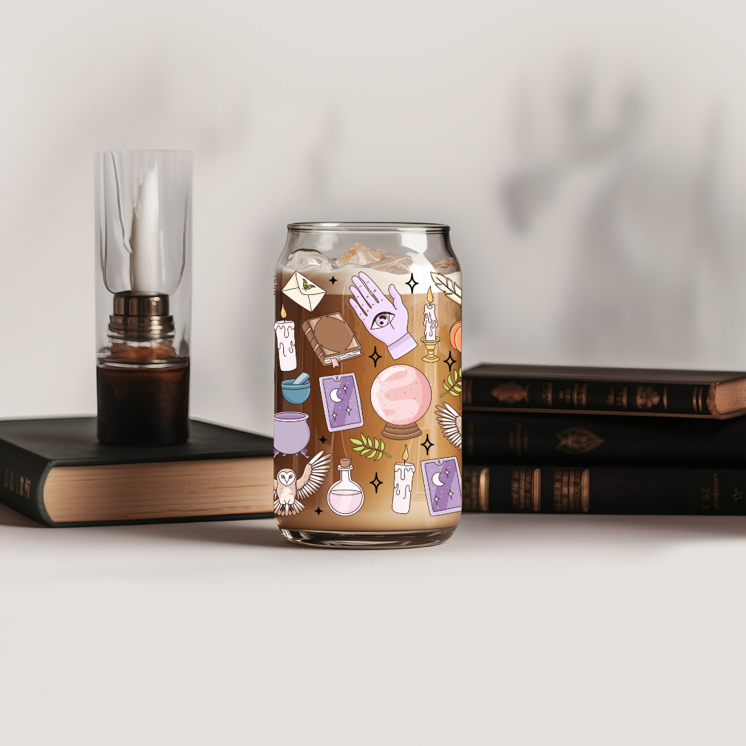 Glass Cup 500 ml - Witchy Witchy
