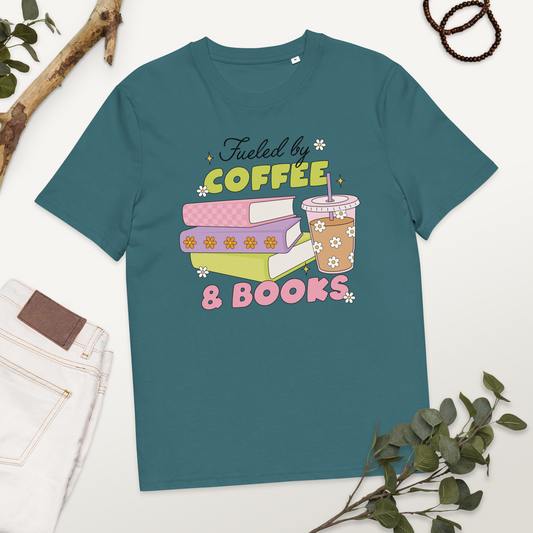 T-Shirt Fueled By Coffee and Books